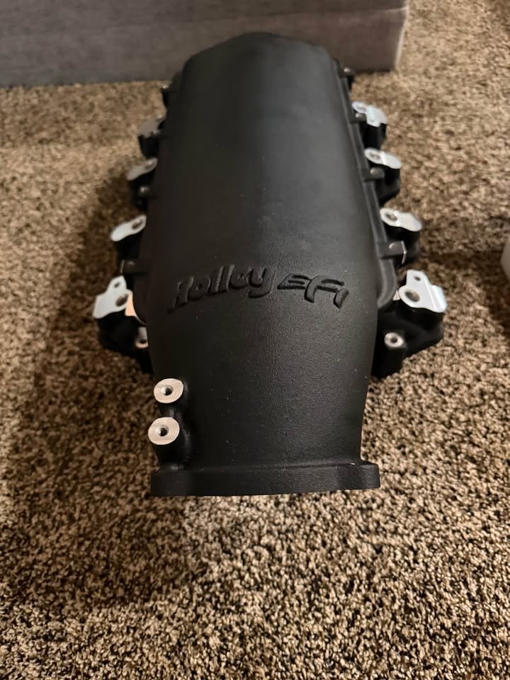 holley low ram ls rec port intake, billet fuel rails, 76 lb injectors holley low ram ls rec port intake, billet fuel rails, 76 lb injectors