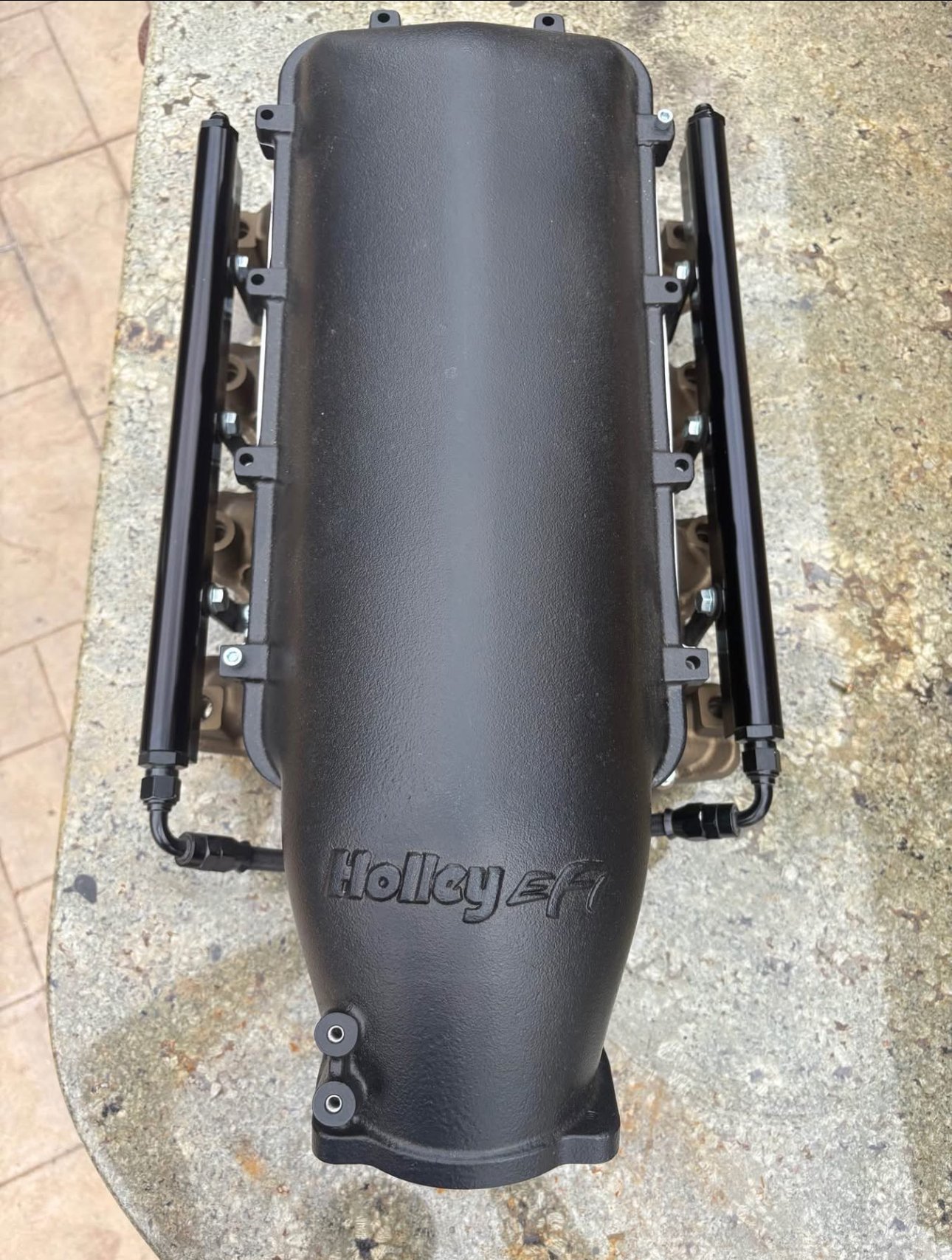 holley mid ram ls3 rectangle port intake manifold with fuel rails holley mid ram ls3 rectangle port intake manifold with fuel rails