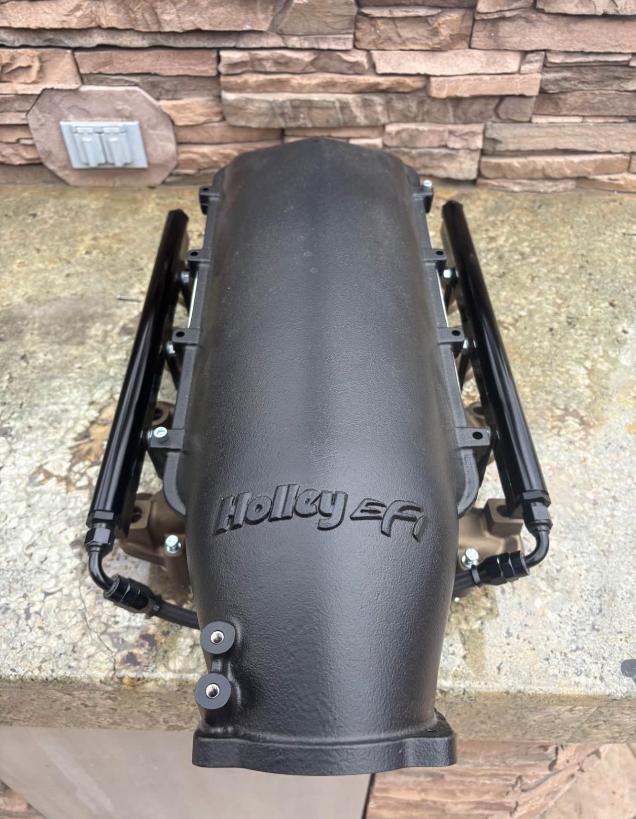 holley mid ram ls3 rectangle port intake manifold with fuel rails holley mid ram ls3 rectangle port intake manifold with fuel rails