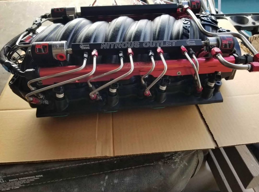 fast lsxr 102 cathedral port intake manifold with nitrous outlet fogger system – brand new fast lsxr 102 cathedral port intake manifold with nitrous outlet fogger system – brand new