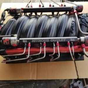 fast lsxr 102 cathedral port intake manifold with nitrous outlet fogger system – brand new